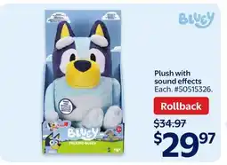 Walmart Plush with sound effects offer