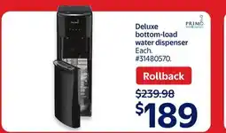 Walmart Deluxe bottom-load water dispenser offer