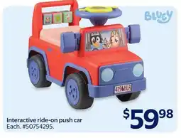 Walmart Interactive ride-on push car offer