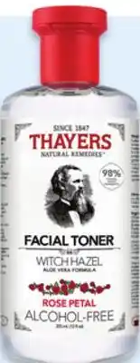 Walmart Thayers witch hazel facial toner offer