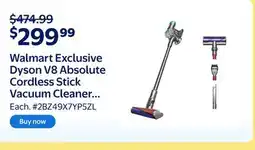 Walmart Walmart Exclusive Dyson V8 Absolute Cordless Stick Vacuum Cleaner, Refurbished offer