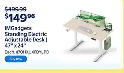 Walmart IMGadgets Standing Electric Adjustable Desk | 47'' x 24'' offer