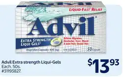 Walmart Advil Extra strength Liqui-Gels offer