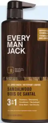 Walmart Every Man Jack 3-in-1 all over wash offer