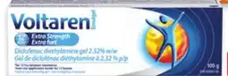 Walmart Voltaren Emulgel Extra Strength 100 g or back & muscle pain 150 g offer