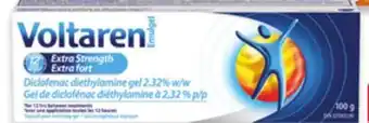 Walmart Voltaren Emulgel Extra Strength 100 g or back & muscle pain 150 g offer