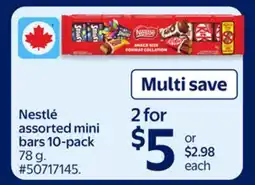 Walmart Nestlé assorted mini bars 10-pack offer