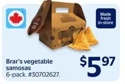 Walmart Brar's vegetable samosas offer
