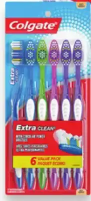 Walmart Colgate Extra Clean toothbrushes 6-pack offer