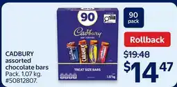 Walmart CADBURY assorted chocolate bars offer