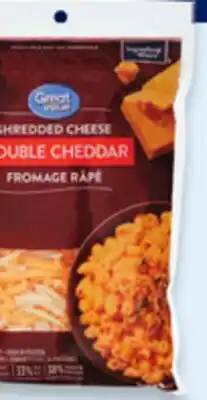 Walmart Great Value cheese shreds 320 g or slices 210 g-230 g offer
