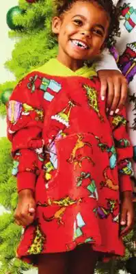 Walmart Toddlers' Grinch lounge hoodie offer