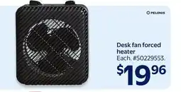 Walmart Desk fan forced heater offer