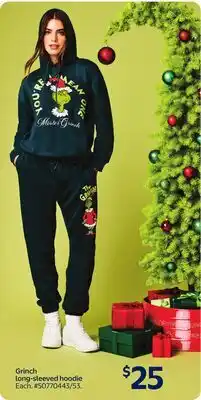 Walmart Grinch long-sleeved hoodie offer