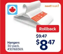 Walmart Hangers offer