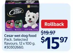Walmart Cesar wet dog food offer