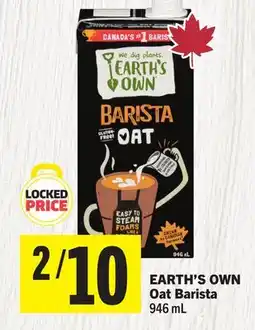 Foodland EARTH'S OWN Oat Barista offer