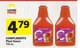 Foodland COMPLIMENTS Plum Sauce offer