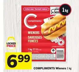 Foodland COMPLIMENTS Wieners offer