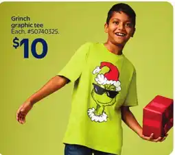 Walmart Grinch graphic tee offer