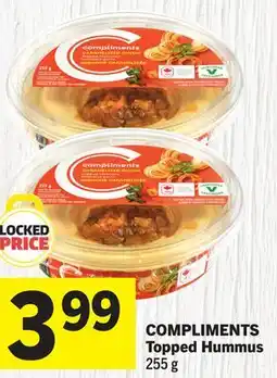 Foodland COMPLIMENTS Topped Hummus offer