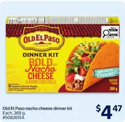Walmart Old El Paso nacho cheese dinner kit offer