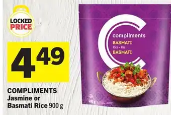 Foodland COMPLIMENTS Jasmine or Basmati Rice offer