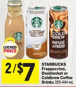Foodland STARBUCKS Frappuccino, Doubleshot or Coldbrew Coffee Drinks offer