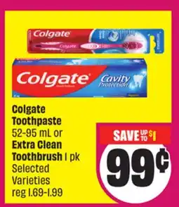 Chalo FreshCo Colgate Toothpaste 52-95 mL or Extra Clean Toothbrush 1 pk offer