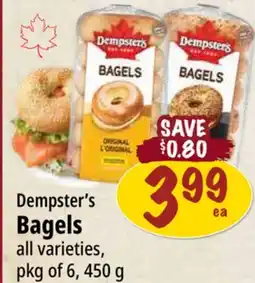 Farm Boy Dempster's Bagels offer