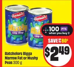 Chalo FreshCo Batchelors Bigga Marrow Fat or Mushy Peas 300 g offer