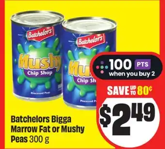 Chalo FreshCo Batchelors Bigga Marrow Fat or Mushy Peas 300 g offer