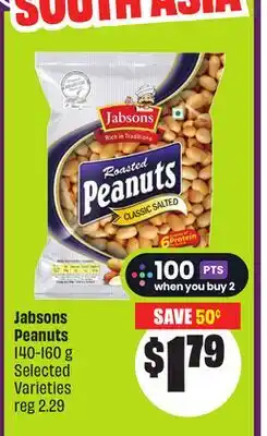 Chalo FreshCo Jabsons Peanuts 140-160 g Selected Varieties offer