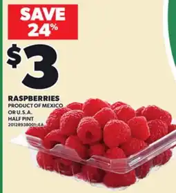 Loblaws RASPBERRIES offer