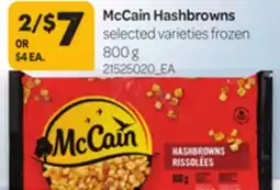 Loblaws MCCAIN HASHBROWNS, 800g offer