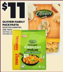 Loblaws OLIVIERI FAMILY PACK PASTA, 500-700 G offer