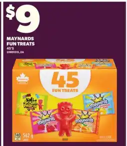 Loblaws MAYNARDS FUN TREATS, 45'S offer