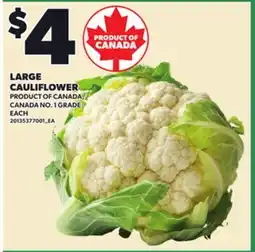 Loblaws LARGE CAULIFLOWER offer