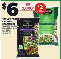 Loblaws TAYLOR FARMS CHOPPED SALAD KITS, 267-383G offer