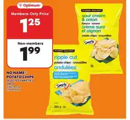 Loblaws NO NAME POTATO CHIPS, 200G offer