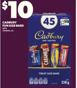 Loblaws CADBURY FUN SIZE BARS offer
