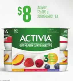 Loblaws ACTIVIA, 12X100G offer