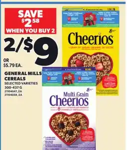 Loblaws GENERAL MILLS CEREALS, 300-437 G offer