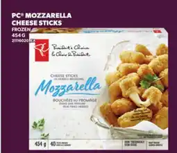 Loblaws PC MOZZARELLA CHEESE STICKS, 454 G offer