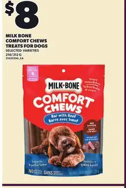 Loblaws MILK BONE COMFORT CHEWS TREATS FOR DOGS, 210/312 G offer