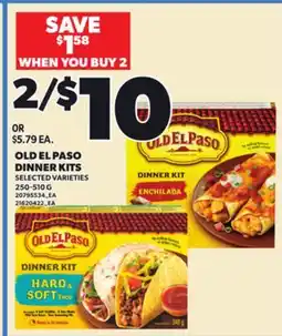 Loblaws OLD EL PASO DINNER KITS, 250-510G offer
