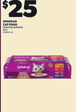 Loblaws WHISKAS CAT FOOD, 24'S offer