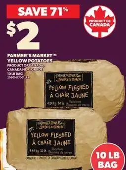 Loblaws FARMER'S MARKET YELLOW POTATOES, 10 LB BAG offer