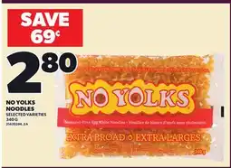 Loblaws NO YOLKS NOODLES, 40G offer
