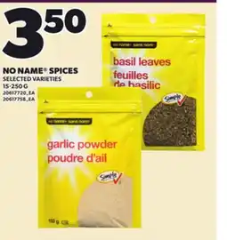 Loblaws NO NAME SPICES, 15-250 G offer